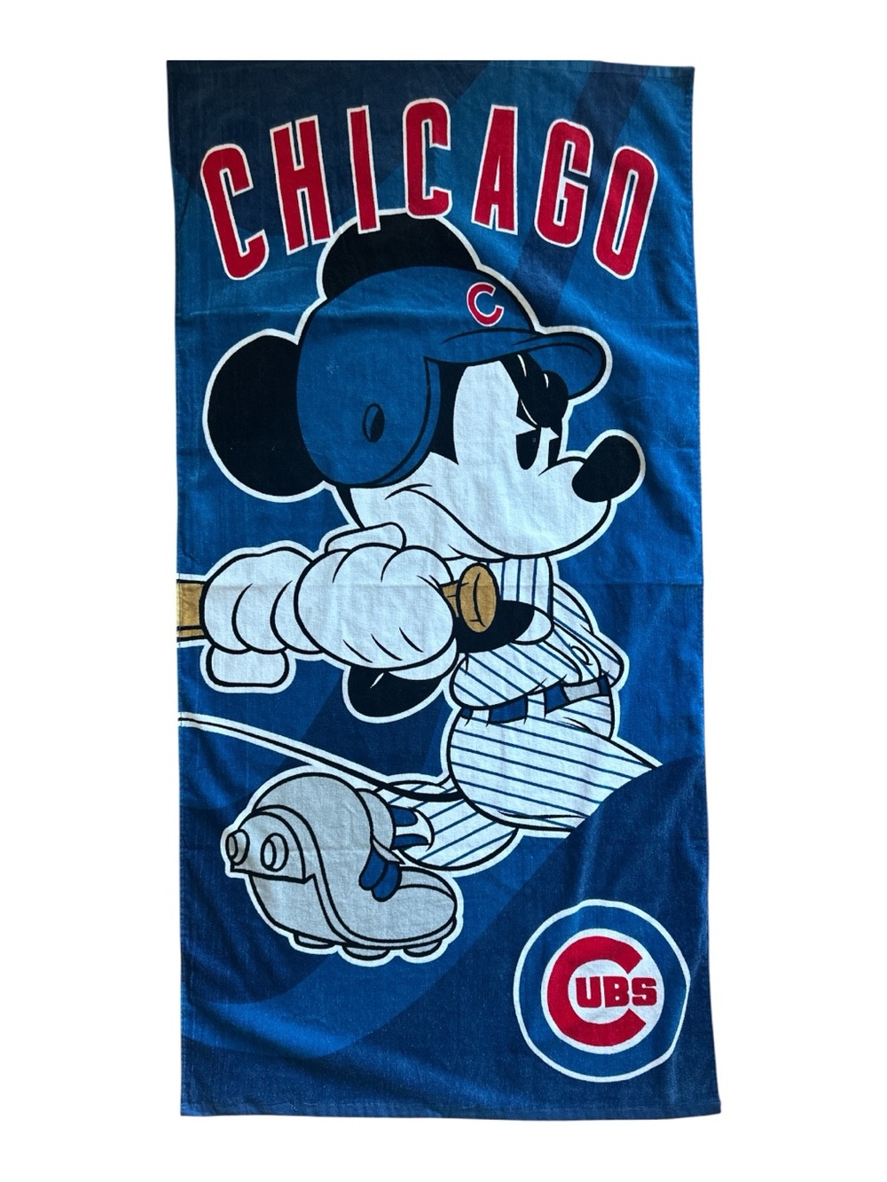 Chicago CUBS MLB BASEBALL MICKEY MOUSE 30"X60" BEACH TOWEL DISNEY